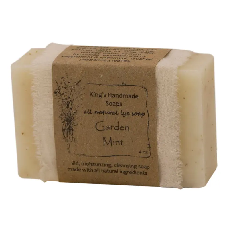 Garden Mint Scented Natural Soap Bar – 4 Oz Moisturizing Formula 1