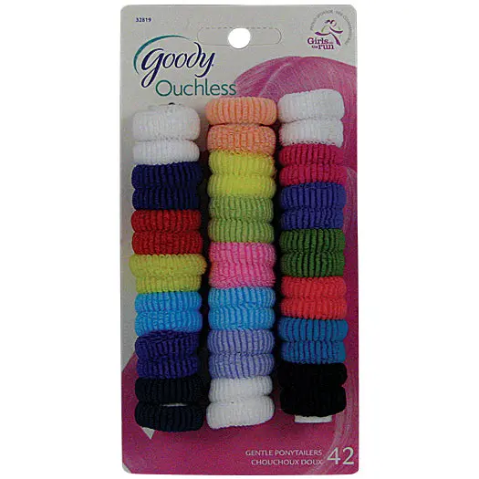 Gentle Terry Cloth Ponytail Holders – Ouch-Free Mini Bands (Style 32819) 1
