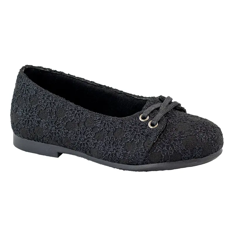 Girls’ Ecstasy Slip-On Tie Detail Shoe – Comfortable Casual Footwear (Style Fs6410) 1