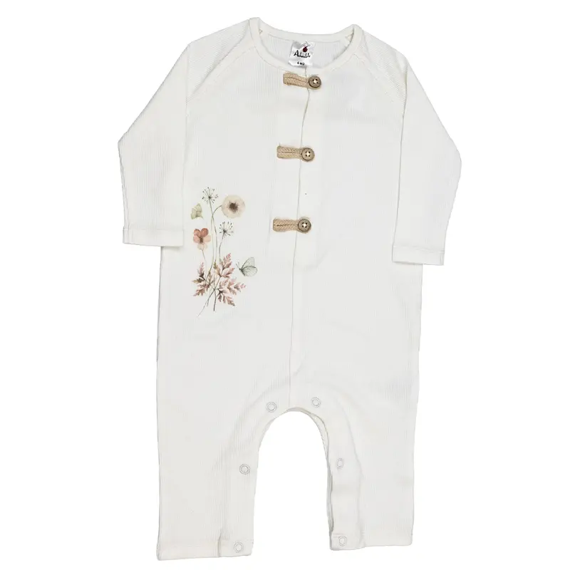 Girls’ Rib-Knit Bodysuit – Seamless, Snap-Closure Everyday Essential (A1104) 1