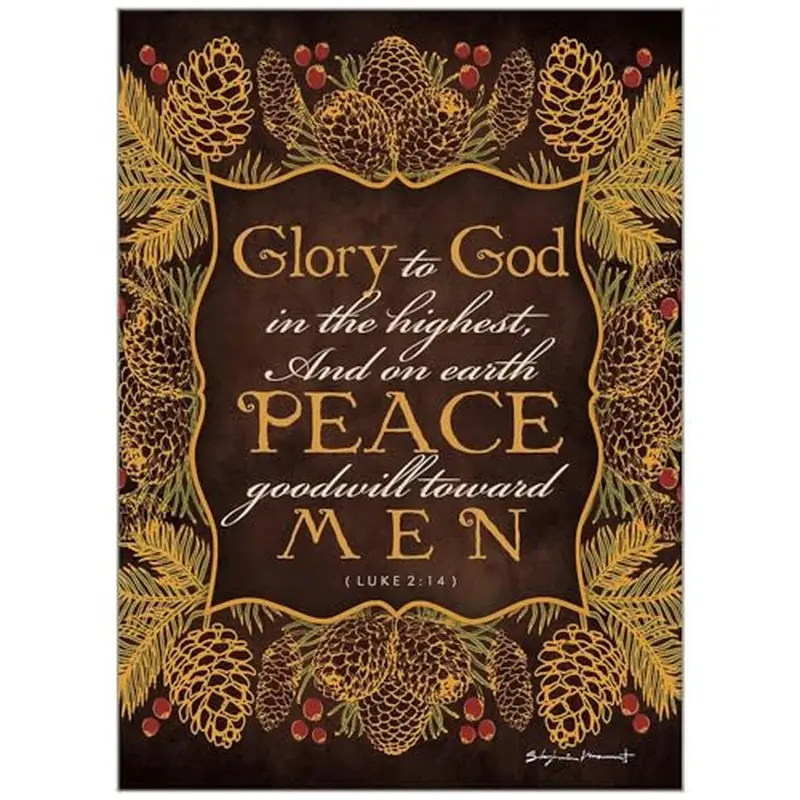 Glory To God Holiday Card Set – Inspirational Christian Christmas Design (97642) 1