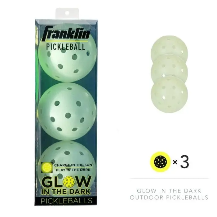 Glow-In-The-Dark Pickleball Set – 3-Pack For Night Play 1