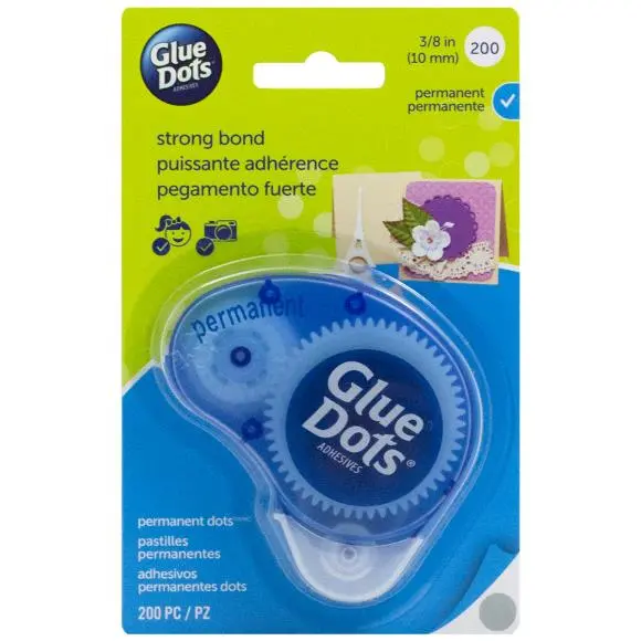 Glue Dots Dispenser With Refillable Cartridge – Permanent Adhesive Applicator (11345) 1