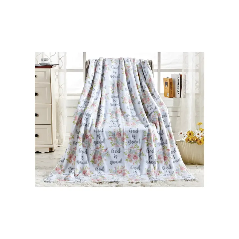 God Is Good Decorative Throw Blanket – Soft Knit Accent Piece 1