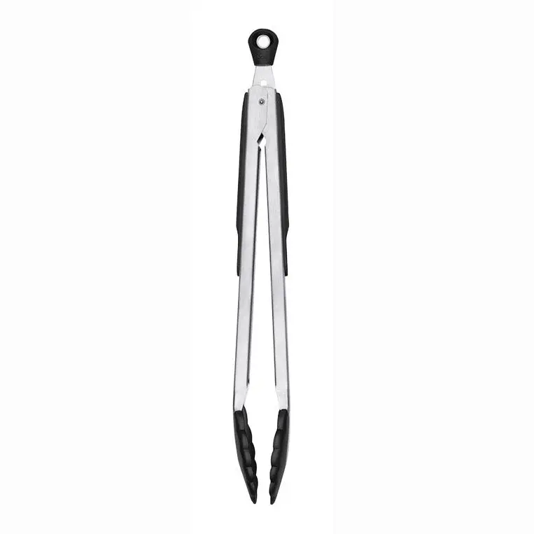 Good Grips Stainless Steel Tongs – 12-Inch Ergonomic Cooking Tool 1