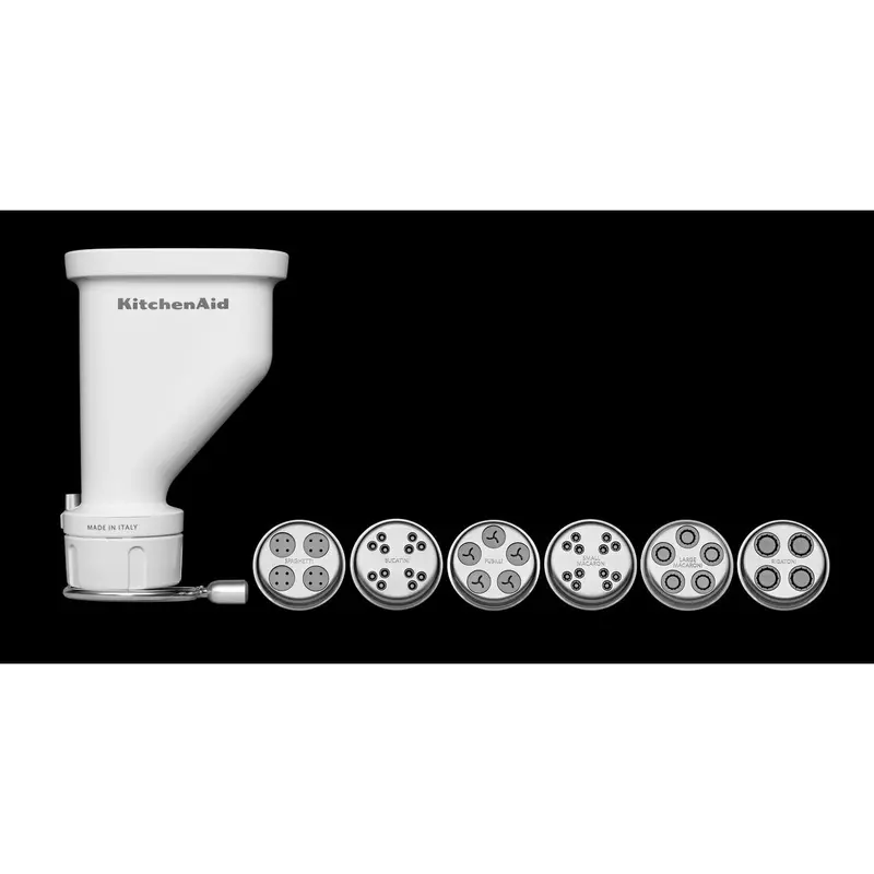 Gourmet Pasta Press Attachment — Compatible With Kitchenaid Stand Mixers (Model Ksmpexta) 1