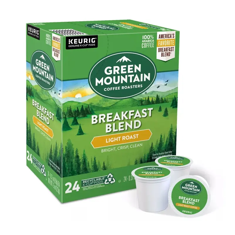 Green Mountain Breakfast Blend Keurig-Compatible Coffee Pods – 5000330085 1