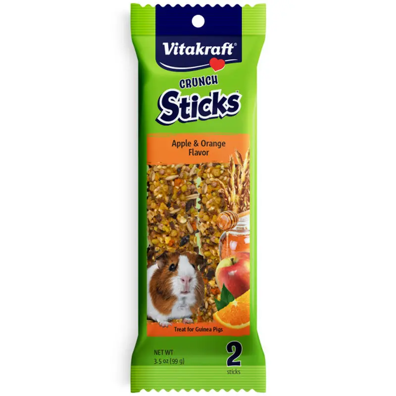 Guinea Pig Treats – Apple & Orange Crunch Sticks, 3.5 Oz (1912-1007) 1