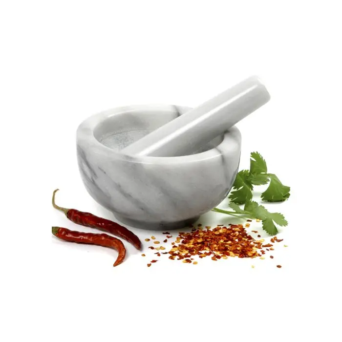 Handcrafted Marble Mortar And Pestle Set – 694 Series 1
