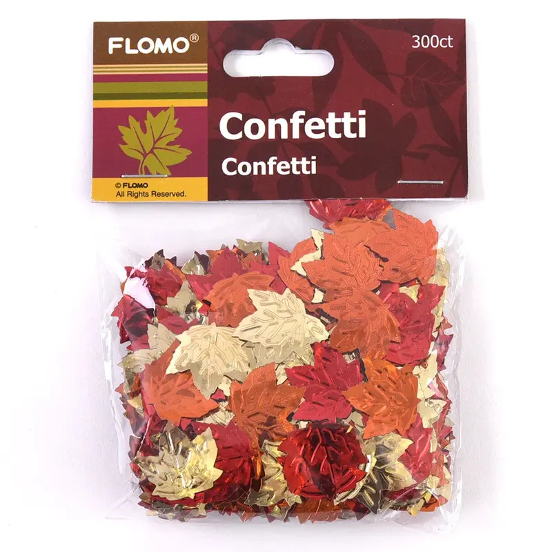 Harvest Metallic Leaf Confetti – Shimmering Gold & Copper Party Decor 1