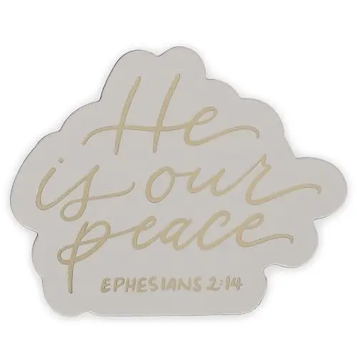 'He Is Our Peace' Inspirational Fridge Magnet – Ephesians 2:14 Scripture Design, Mg223 1