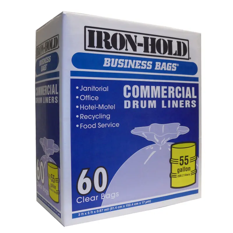Heavy-Duty 55-Gallon Drum Trash Bags – Industrial-Strength Polyethylene (Sku 618644) 1
