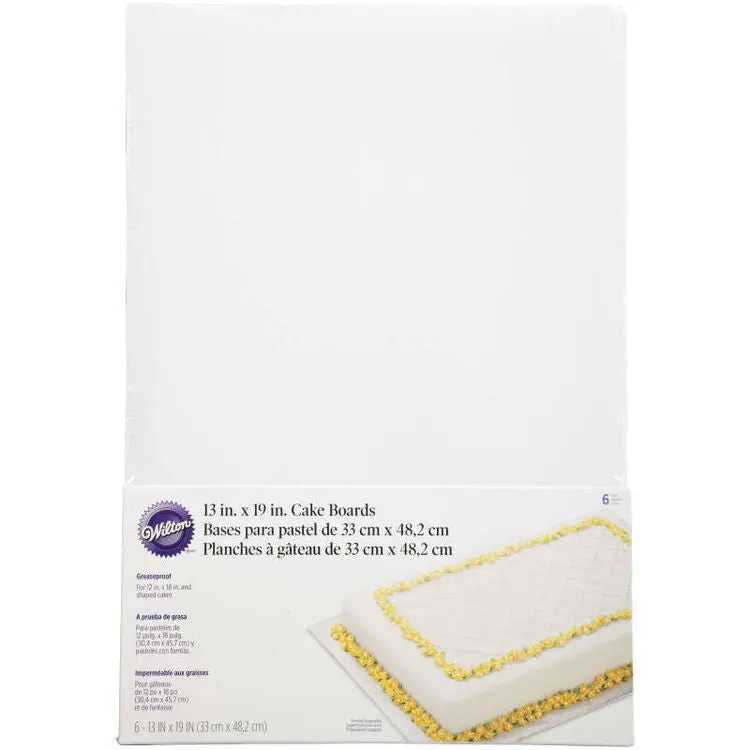 Heavy-Duty Cardboard Cake Boards – 13 X 19 Inches, 5-Pack (2104-552) 1