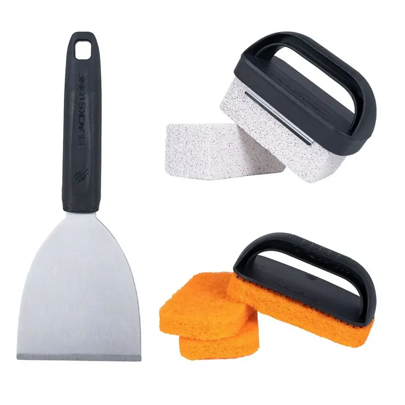 Heavy-Duty Grill Cleaning Kit – Stainless Steel Brush & Scraper Set 1