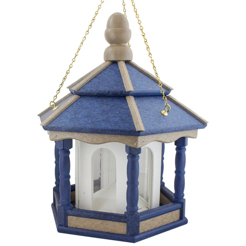 Hexagonal Hanging Bird Feeder – 4-Quart Capacity With Squirrel-Resistant Design 1