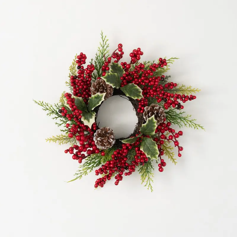 Holly Berry Decorative Accent Ring (Holb4) 1