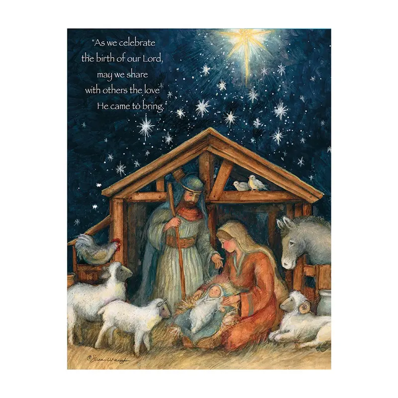 Holy Family Christmas Greeting Cards – Premium Boxed Set Of 12 Religious Holiday Cards 1