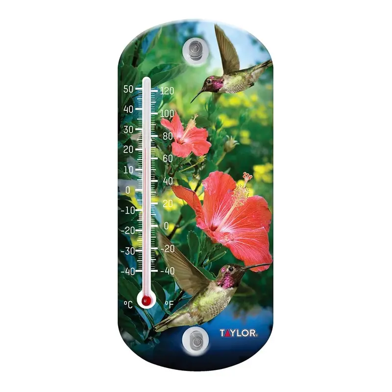 Hummingbird Suction-Cup Thermometer – Indoor/Outdoor Display (5212) 1