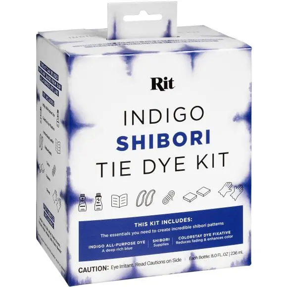 Indigo Shibori Tie-Dye Dyeing Kit (Rit85847) 1