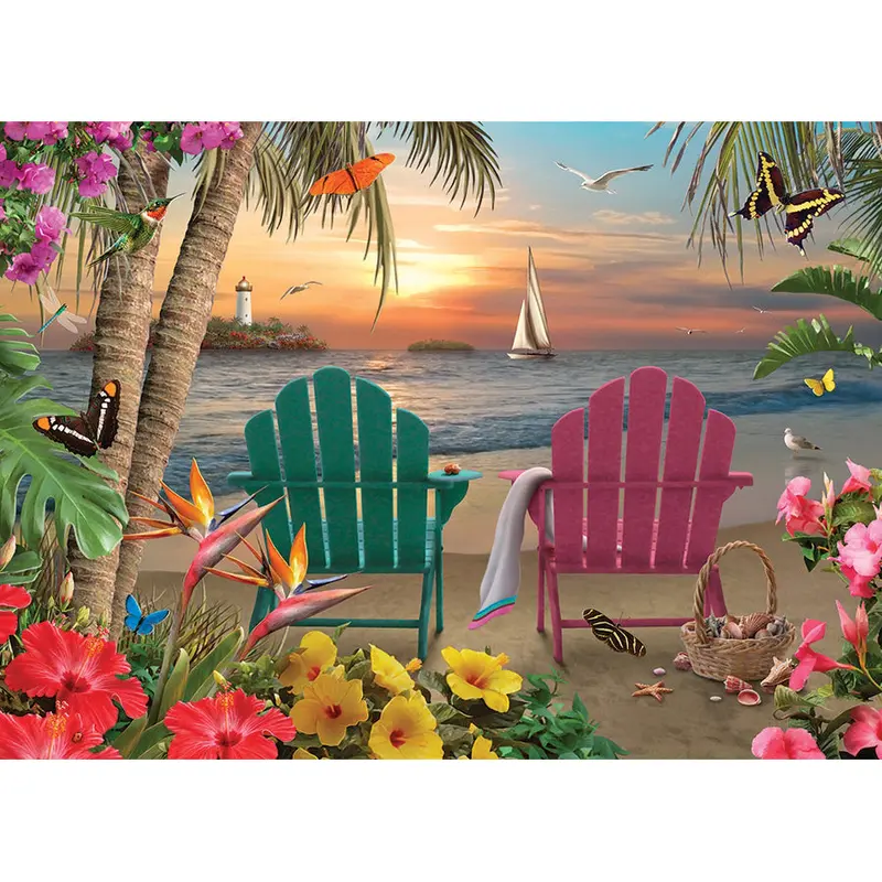Island Paradise 500-Piece Scenic Puzzle 1