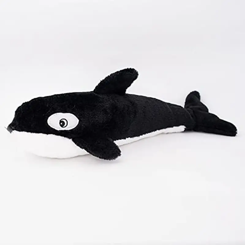 Jigglerz Orca Plush Toy – Wiggling Squeaky Dog Playmate 1