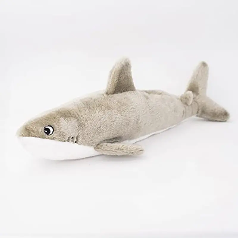 Jigglerz Shark Plush Dog Toy – Interactive Squeaky Friend 1