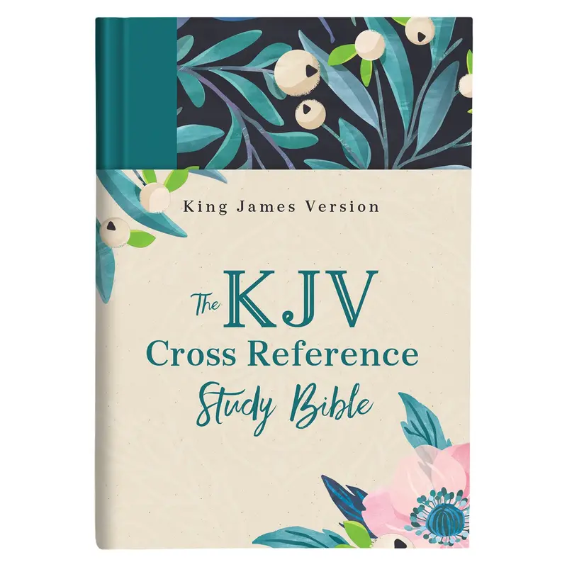 Kjv Cross-Reference Study Bible – Turquoise Floral Hardcover Edition (Isbn 9781643526973) 1