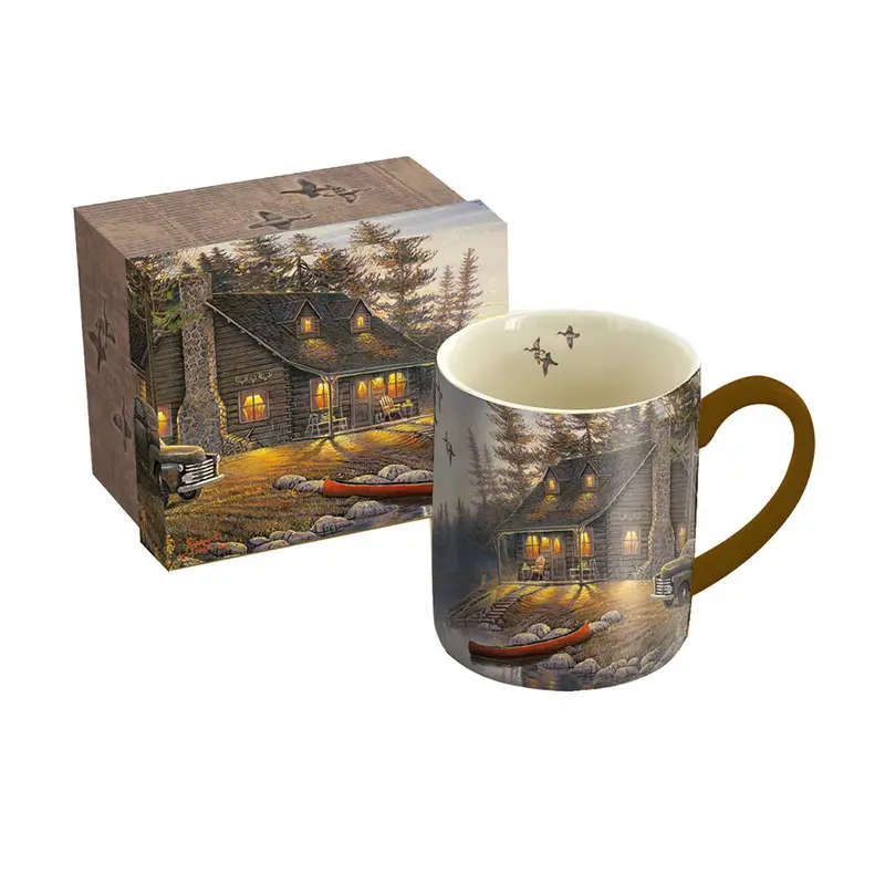 'Lake Retreat' Ceramic Mug – Serene Nature-Inspired Design (10995021086) 1