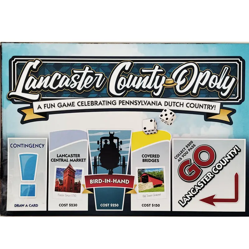 Lancaster County Opoly Board Game – Local-Themed Strategy Game 1