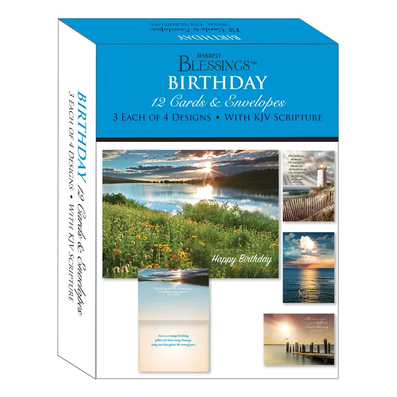 Landscape-Themed Birthday Cards – Premium Boxed Set For All Ages (Sbeg22113) 1