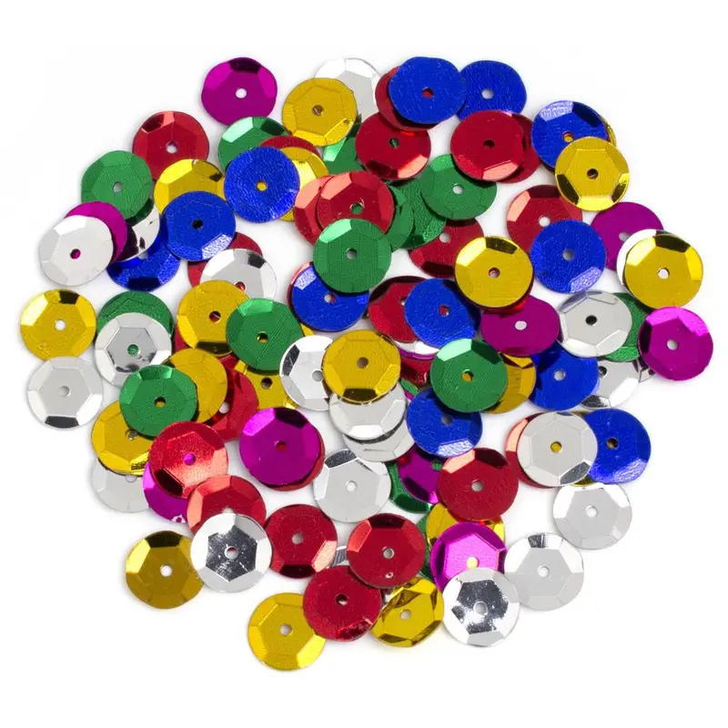 Large Cup-Shaped Sequins – 10Mm Shimmering Craft Beads, 200-Piece Assortment 1
