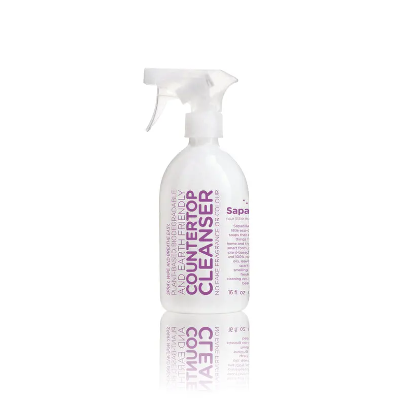 Lavender & Lime Organic Countertop Cleaner Spray – Plant-Based, 16 Oz Bottle 1