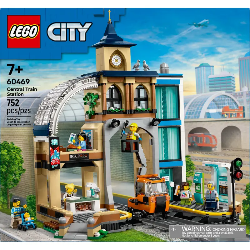 Lego City Central Train Station – Modular Construction Toy For Builders (60469) 1