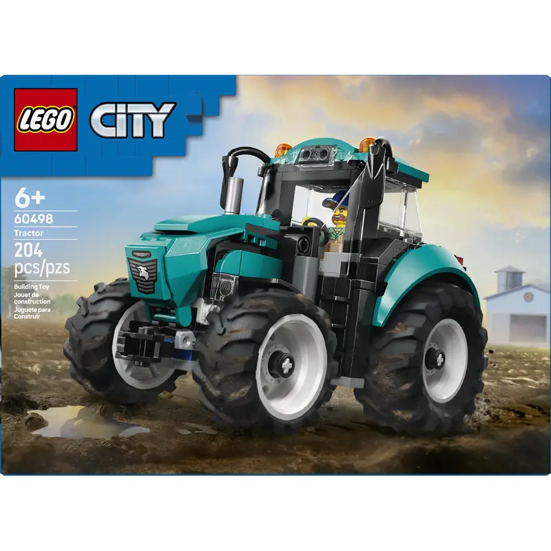 Lego City Farm Tractor Playset With Minifigure (Set 60498) 1