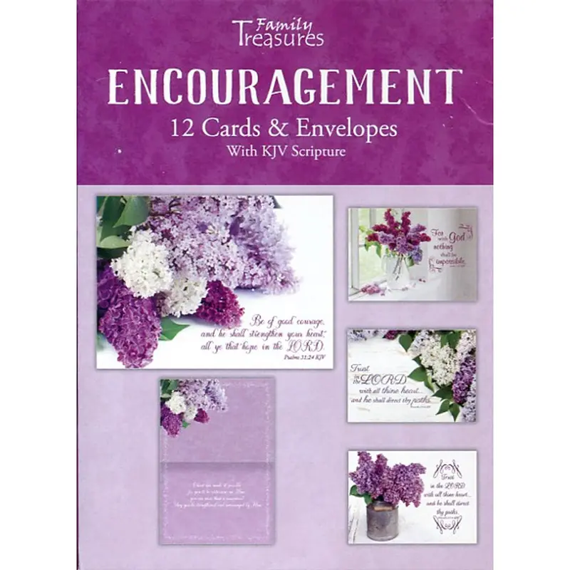 Lilacs Encouragement Greeting Card Set – Ft22601 1