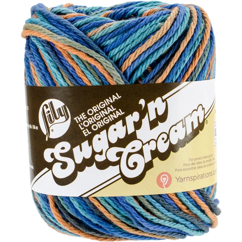 Lily Sugar 'N Cream Yarn – 100% Cotton, Assorted Colors, 2 Oz Skein 102001 1
