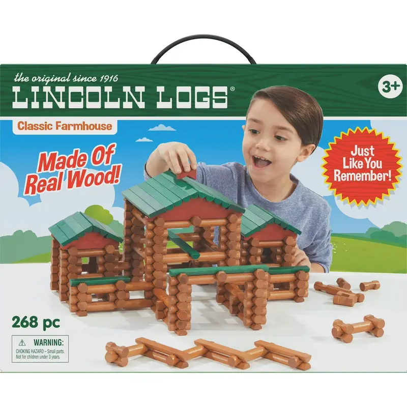 Lincoln Logs Classic Farmhouse Building Toy Set 1