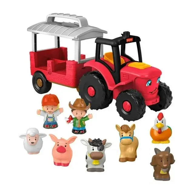 Little People Caring For Animals Tractor Playset – Interactive Farm-Themed Toy For Toddlers 1
