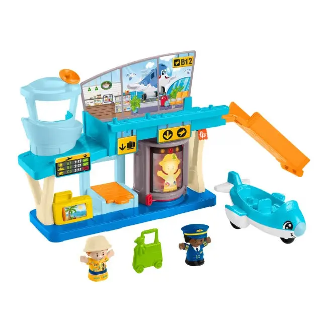 Little People Everyday Adventures Airport Playset – Interactive Toddler Toy With Figures (Model Htj26) 1