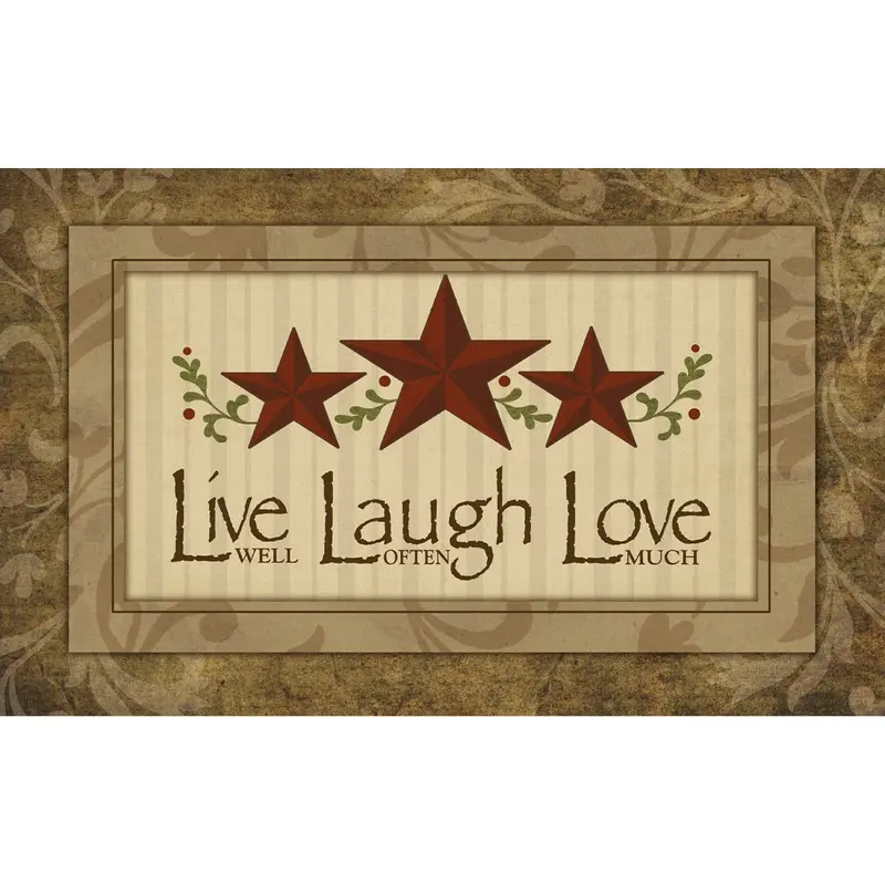 Live Laugh Love Inspirational Doormat 1