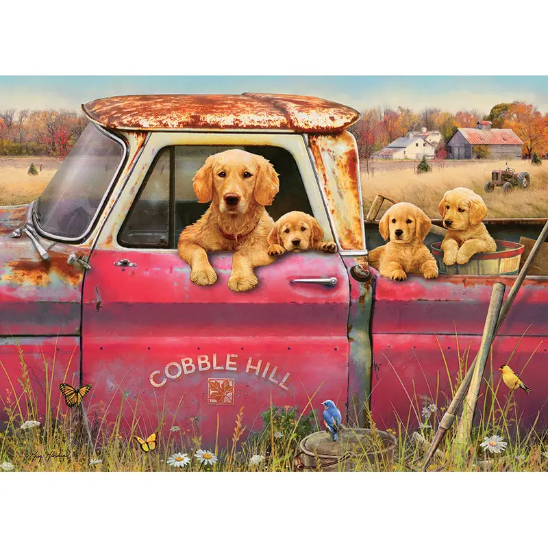 'Mama And Puppies' Jigsaw Puzzle – 1000-Piece Animal-Themed Challenge (Model 80116) 1