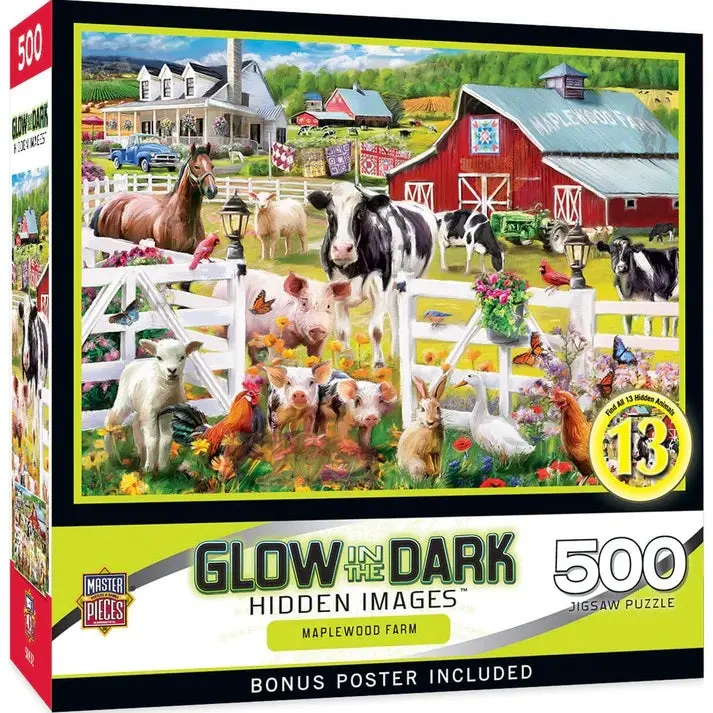 Maplewood Farm Hidden Images Puzzle – 500-Piece Adult Jigsaw 32525 1