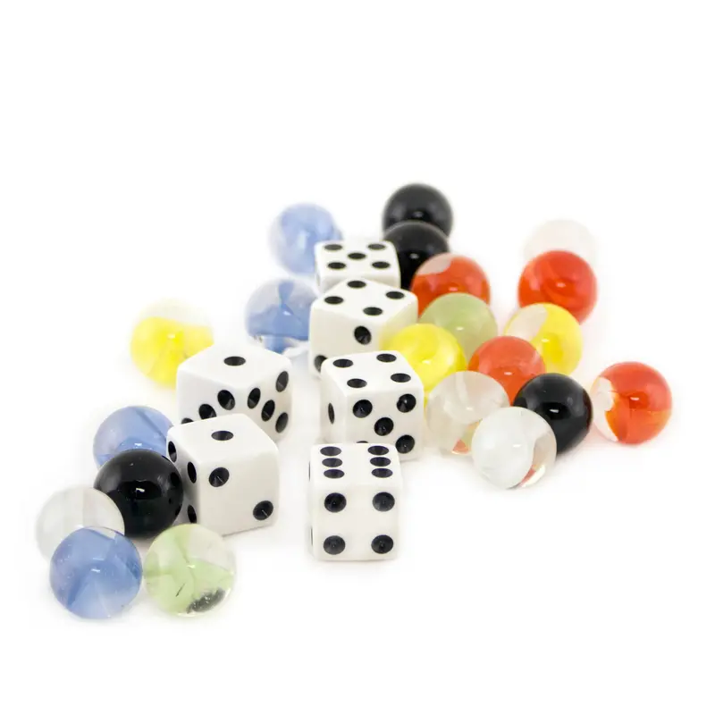 Marbles And Dice Game Set – Cat & Rat Themed Strategy Board Game Accessories 1