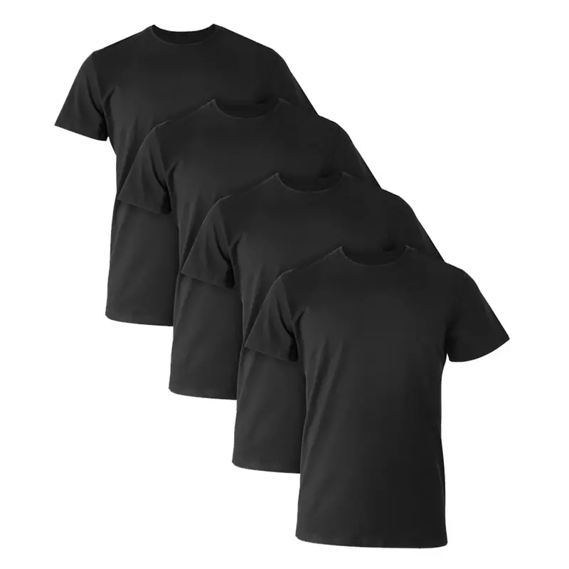 Men’S 4-Pack Ultimate Comfort Fit Undershirts – Stretch Crewneck (Ucf1B4) 1