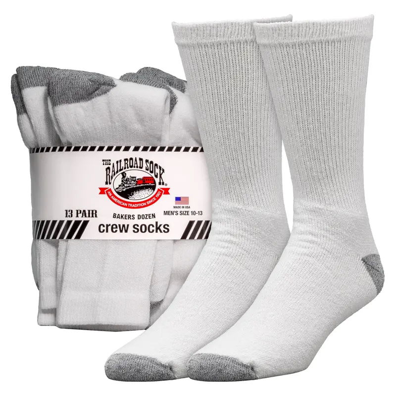 Men’S Baker’S Dozen Sock Pack – 13 Pairs Of Comfort Crew Socks Bd13 1