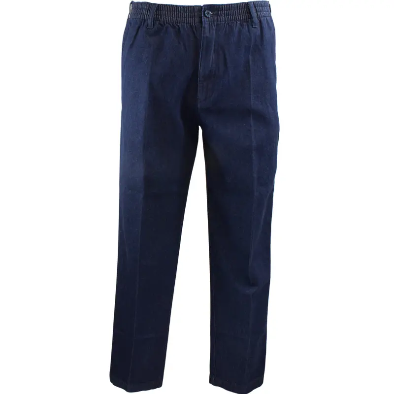 Men’S Denim Elastic-Waist Casual Pants – Comfort-Fit Style 1