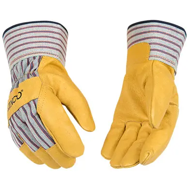 Men'S Pigskin Leather Work Gloves – Durable Grip Design (Style 1917) 1
