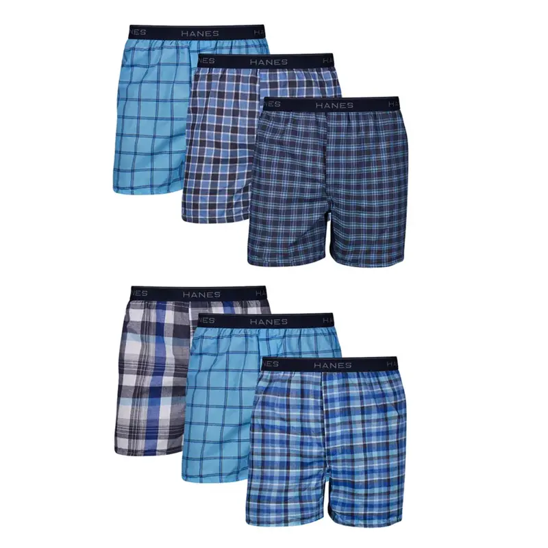 Men'S Plaid Print Boxer Underwear – 6-Pack (841Bx6) 1