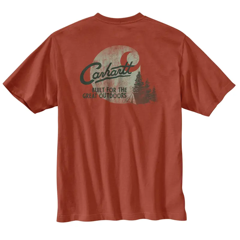 Men'S Relaxed Fit Camp-Themed Graphic Tee 1