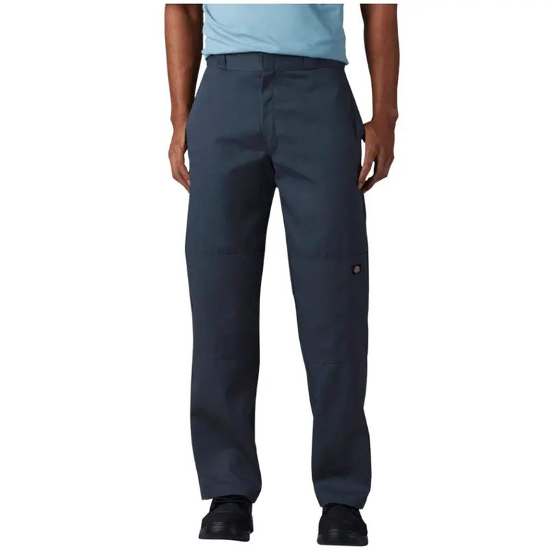 Men’S Twill Double-Knee Work Pants – Durable Reinforced Design (D85283) 1